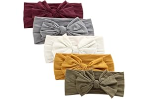 DRESHOW Baby Girl Nylon Headbands Newborn Infant Toddler Hairbands and Bows Child Hair Accessories