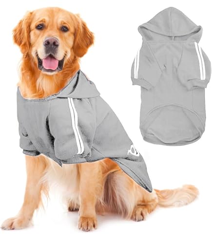Eyein Hundehoodie Flanell - Warmer Kapuzenpulli Mit Taschen Für Kleine Bis Große Hunde