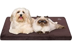 VANKEAN Cuscino per Cani Taglia Grande, Cuccia Cane con Guaina Rimovibile Sfoderabile, Reversibile Lettino per Cani, Cuscino Tappetino Impermeabile, caffè/grigio