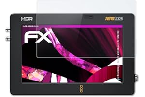 atFoliX Glasfolie kompatibel mit Blackmagic Design Video Assist 5 12G HDR Panzerfolie, 9H Hybrid-Glass FX Schutzpanzer Folie
