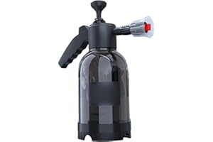 Obelunrp Car Foam Sprayer, 2L Pressure Atomizer Pump Sprayer, Snow Foam Sprayer Bottles, Corrosion-Resistant Pump Action Pressure Sprayer for Cleaning, Car Washing (Black)