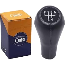 Pommeau De Levier De Vitesse BMW - Compatible E34 E36 E39 E46 E90 F30 Série 1 3 5 X3 X5 - 5 Vitesses - Qualité OEM