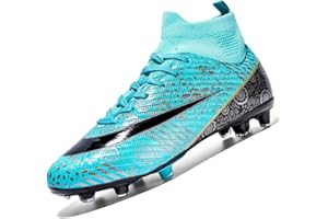 VTASQ Zapatillas de Fútbol Hombre Spike Aire Libre Profesionales Atletismo Botas de fútbol para niños para césped Artificial Zapatos de Partido Profesional AG