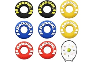 JUGUTA Amortiguador Raqueta Tenis,8 Pieza Antivibradores Tenis Silicona Con Letras Amortiguador De Tenis Colores Divertido Amortiguador De Vibración Tenis Para Jugadores De Tenis Unisex
