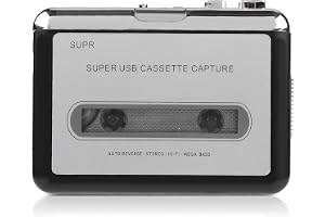 Kassettomvandlare, Kassett Till MP3-omvandlare Kassettadapter MP3 CD-omvandlare Digitalt Band MP3-ljudmusikspelare, Kassettspelare med USB-kabel, Hörlur, CD