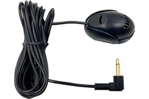 SPTSSWET Microphone de Voiture 3,5 mm Compatible avec JVC pour Sony pour Kenwood pour Alpine pour Autoradio Stéréo de Voiture, GPS, DVD,Plug and Play