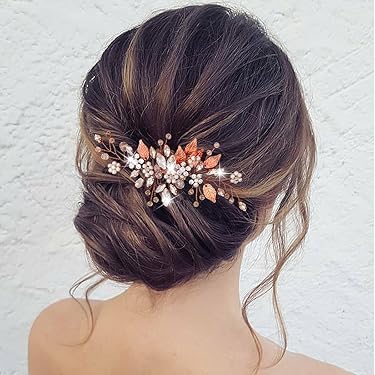 2 Stück Strass Haarkamm Mit Blume - Vintage Haarspange Für Hochzeit & Braut
