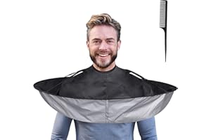 Lictin Capa de Peluquería-65cm Capa de Corte de Pelo Impermeable con Peine Puntiagudo, Accesorio De Peluquería Profesional Para el Uso Doméstico el Hogar Peluquería Salón