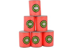 Topways® 6 szt. EVA miękka pianka dart bullet target for Nerf N-strike Toy Gun Elite Series Blasters