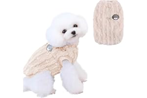 ACTOYS sweter dla psa, sweter dla małych psów, średniej wielkości, zimowy ciepły sweter dla psów, sweter dla kotów, ubranie dla małych, średnich psów i kotów