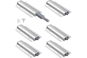 MHDUYEG 6 Piezas Armario Abrepuertas De Empuje Push To Open Door Catches Cajón Abrir Pestillo Cierre Magnetico Puerta Armario Para De Cocina Cajones