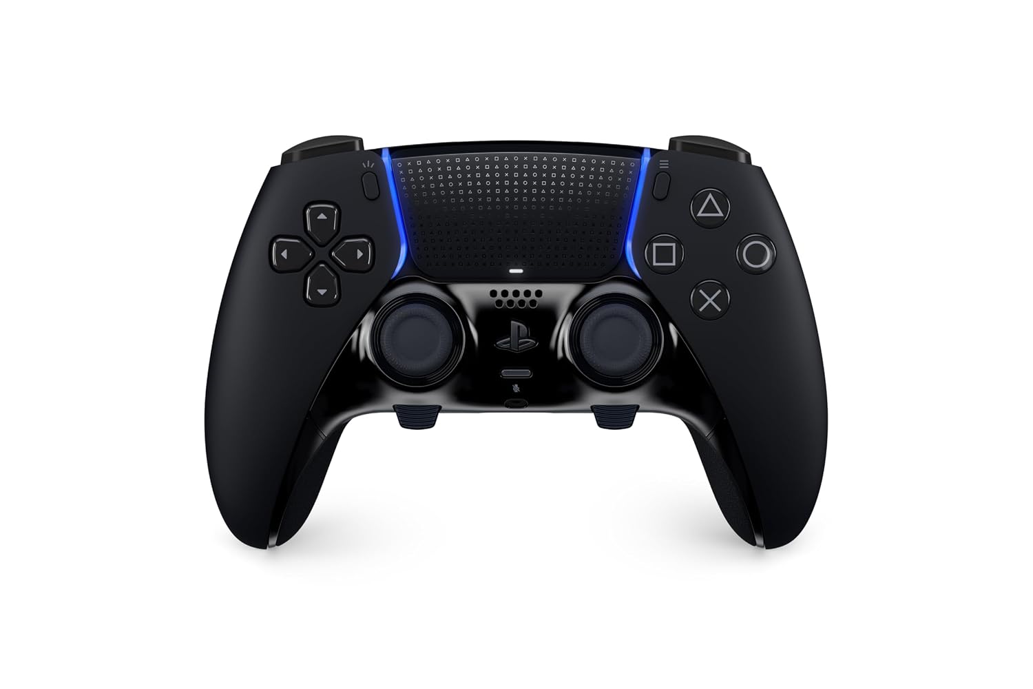Playstation Sony, Manette DualSense Edge officielle pour PS5 et PC, Sans Fil, Commandes Ultra Personnalisables, Profils Interchangeables, Confort Amélioré, Boîte de Transport Incluse, Couleur : Noire