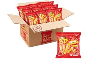APERI SNACK Aperisnack® - AP03.033.01 - Spike bastoncini di mais al Formaggio Box 36 pz in Bustine Monoporzione Patatine e Snack salati