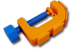 SpeedFreakCNC 1/64 Scale Track C Clamp, Orange, Compatible with Hot Wheels & Matchbox