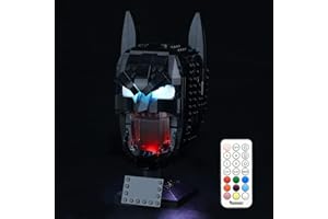 BRIKSMAX Kit d’éclairage à LED pour Lego Batman DC Le Masque de Batman,- Compatible avec Lego 76182 Blocs de Construction Modèle- Pas inclure l’Ensemble Lego