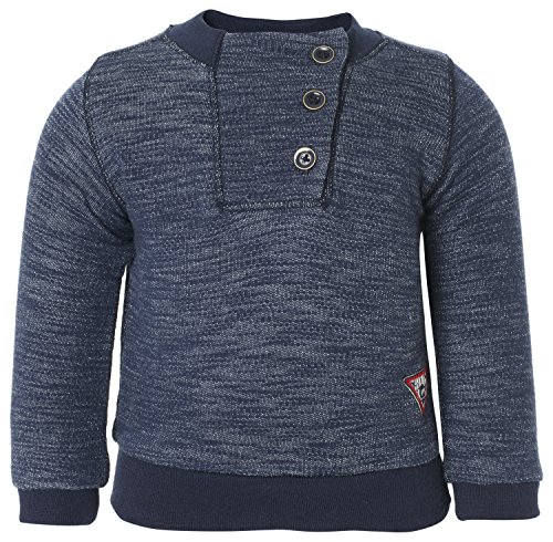 Noppies Baby Boys B Sweater ls Jim Shirt, Blue (navy C166), 0-3 Months (Manufacturer size: 50)