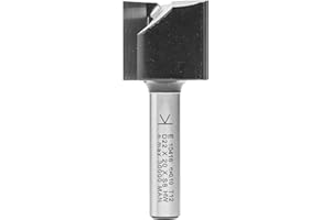 ENT EUROPEAN NORM TOOLS ENT 10416 Fresa ranuradora, en carburo, vástago (S) de 8 mm, diámetro (D) de 22 mm, longitud de corte (NL) de 20 mm, longitud del vástago (SL) de 32 mm, longitud total (GL) de 52 mm