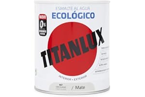 TITANLUX Ecológico Esmalte al agua mulisuperficie Mate Gris Suave 750ml