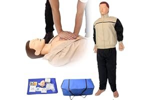 ZMIN CPR Manichino didattico Adulto, Professionale Formazione Manichino Primo Soccorso Modello Medico Umano per Addestramento al Pronto Soccorso