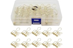 Zoohot 32mm or pince à dessin - Lot de 15