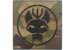 Ohrong Toppa tattica a infrarossi mimetica Morale, con marchio SEAL Team, per squadre, riflettente, per paintball, Navy SEAL, fascia da braccio, con velcro quadrato