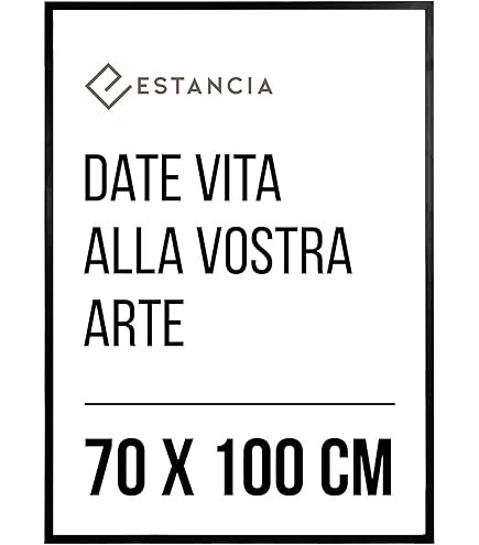Cornice A Giorno 70x100 Cm - Con Lastra Crilex E Supporto MDF Per Poster, Puzzle, Diploma O Magliette - Foto 9