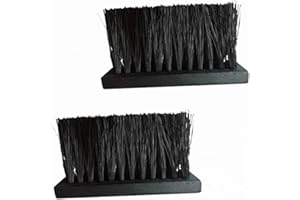 Daaxing Kaminbürsten, Ersatzbürstenkopf, Nachfüllpackung mit Holzgriff, Bürstenkopf für Kamin, Kamin, Kamin, Kamin, Kamin, Bürste für Haus und Kaminreinigung (2 Stück)