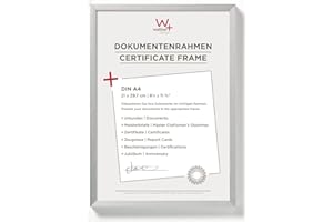 walther design design AJ130S Aluminium-Bilderrahmen Chair, 21x29,7 cm DIN A4, silber, 21 x 29,7 cm (DIN A4)