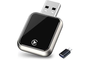 EXGOING 2025 Wireless CarPlay Adapter for iPhone - Plug & Play Apple CarPlay Dongle, Convert Wired to Wireless, iOS 11+ & 800+ Cars, USB-C Adapters Included
