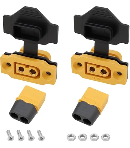 Connecteurs XT60 RUNCCI-YUN - Lot De 6 Paires Avec Capuchons | Pour Drone RC Et Batteries Lipo