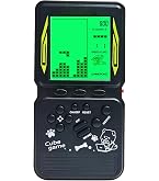 Console De Jeu Grand Écran 3,5 Pouces - 23 Jeux Intégrés : Briques, Course, Char, Puzzle - Vitesse Et Difficulté Réglables (Bleu)