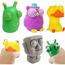 SUPVOX 2 Stück Dinosaurier-Stressball – Elastisches Squeeze-Spielzeug Für Erwachsene & Kinder, Bunte Zappelspielzeuge Für Party & Geschenk