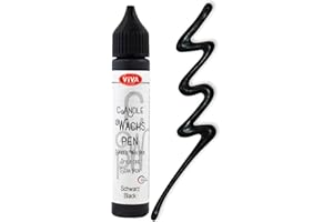 Viva Decor - Penna per candela, 28 ml, colore: Nero