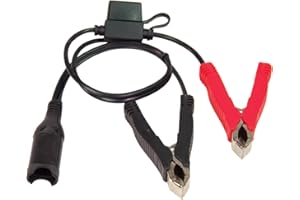 OptiMate TecMate Cable O-14, Pinces pour Batterie, avec fusible