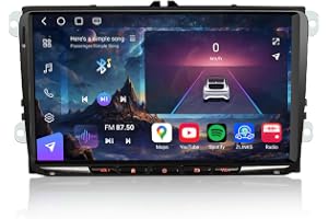 Erisin Qualcomm Android 16 9 tum 8GB+ 8-kärna bilradio Bluetooth GPS-navigering för VW Golf MK 5 6 T5 Passat Caddy Polo