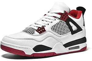 Rallmmo Chaussures de Course Air 4 rétro à Coussin d'air pour Hommes, Chaussures de Sport pour Femmes, Chaussures de Skateboard, Tennis Absorbant Les Chocs, Basket-Ball,Fitness antidérapantes