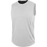 GENIUS STORE Erkek Nem Emici Hızlı Kuruma Atletik Teknik Performans Sporcu Sıfır Kol T-shirt