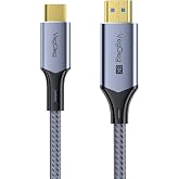 Veggieg Type-C to HDMI Kablo 8K 60Hz 4K 240Hz HDR 3D 48Gbps &Ouml;rg&uuml;l&uuml; USB-C to HDMI Kablo 2 Metre