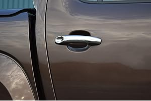 ALVM PARTS & ACCESSORIES Chrome Door Handle Trim Set Covers To Fit Amarok (2010+)