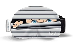 Soggle Gafas de esquí con funda de microfibra (tamaño único)