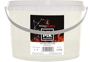 YUBAOLY Vollmilchpulver, Vollmilch – Pulver von Schwarzwaldhof Trockenmilch - Pulver in Spitzenqualität, Sprühgetrocknet. PE - Eimer 1500g. (1,5 KG)