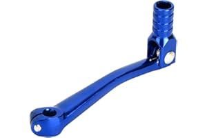 Duokon Motorbike Gear Lever Universal Motorbike Modification Accessory CNC Aluminum Alloy Gear Shift Lever 150x65mm(Blue)