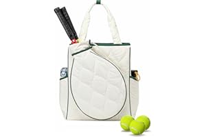 TILDOSAC Tennis Tote Bag Tennis Racket Backpack – Extra-Large Quilted Pickleball Racquet Bags, Water-Resistant & Lightweight for Women