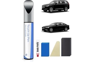 717 Onyx Black metallic förbättringslack kompatibel med Volvo exakt matchning för chips och repor