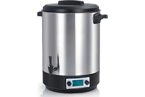 KITCHEN CHEF Stérilisateur De Bocaux Électrique Cuve Inox Avec Écran Lcd Robinet Et Minuteur 45l 2500w - KCPST45XXL.LCD