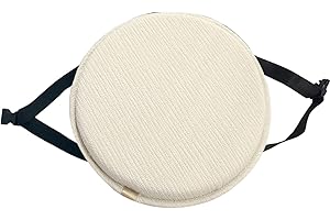 EN AyuL Cuscino rotondo per sedia, con fibbia antiscivolo, morbido, per sgabello/giardino/interni/esterni/casa (1 pezzo, 30 x 30 cm, B)