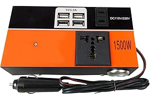 ‎SEAFRONT Przetwornica Samochodowa 12 V Przetwornica 24 V na 220 V Szybkie ładowanie Przetwornica Pojazdu Zasilacz Wielofunkcyjny Przetwornica Mocy Przetwornica ładowarki Samochodowej