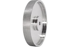 Hausdec Mola CBN, diametro 6 pollici x larghezza 1,5 cm, con pergolato da 1,2 cm, mola diamantata per affilare HSS, grana 240