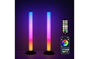 LuminexDesigns RGB LED Light Bar for TV & Gaming 42cm – Music Synchronization and App Control for Changing Mood Light Sync with Music for PC, TV, Room Decoration