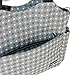 Damero Large Diaper Changing Bag with Changing Pad and Stroller Straps (Gray Dots)